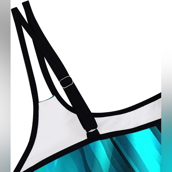 B2prity 4XL Tankini Bathing Suit for Women Tummy Control, padded top - Picture 2 of 5